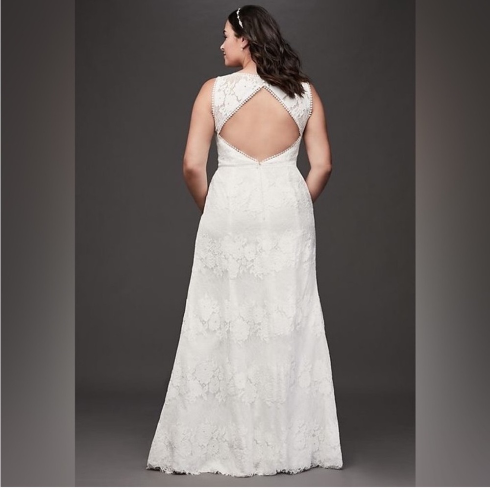 David’s Bridal NWT Galina Soft White Wedding Dress sz 6 - Picture 2 of 3